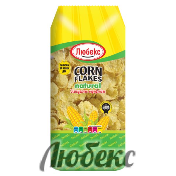 КОРНФЛЕЙКС НАТУРАЛЕН ЛЮБЕКС 0,250 КГ