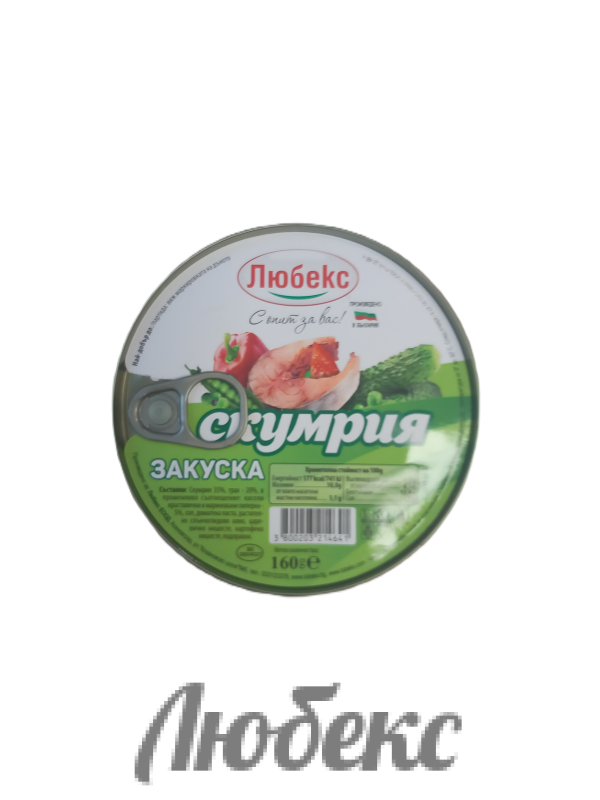 Скумрия закуска 0.160 КГ ЛЮБЕКС