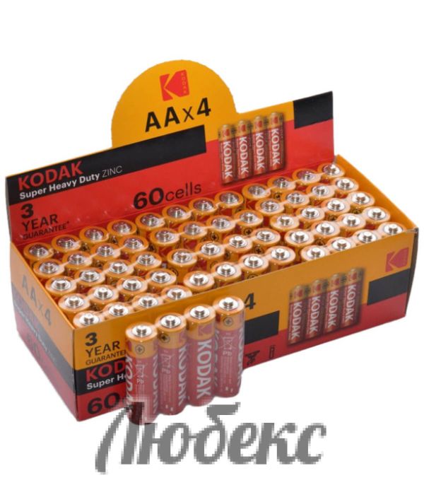 ЦИНКОВА БАТЕРИЯ KODAK R6/АА 1.5V 4 бр. в опаковка