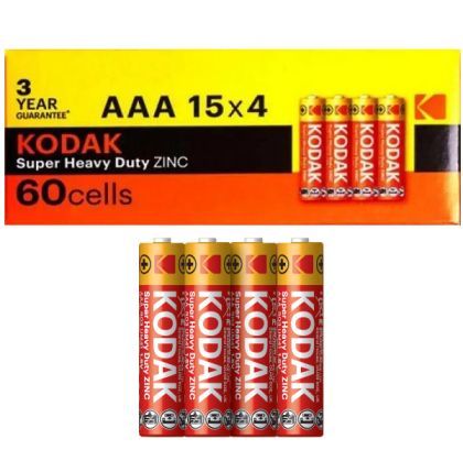 ЦИНКОВА БАТЕРИЯ KODAK  R03/AAA  1.5V  4 бр. в опаковка