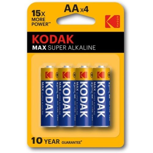 АЛКАЛНА БАТЕРИЯ KODAK MAX R6/AA  1.5V  4 бр. в опаковка